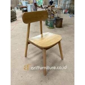 Kursi Cafe Kayu Jati Natural