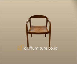 Kursi Cafe Scandinavian Minimalis Kayu Solid Jati