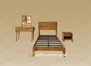 Set Tempat Tidur Minimalis Kayu Jati