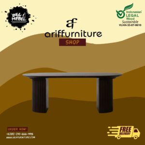 Meja Cafe Model Minimalis Terbaru Kayu Jati Solid