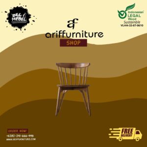 Kursi Cafe Minimalis Resto Makan Model Jari Jari