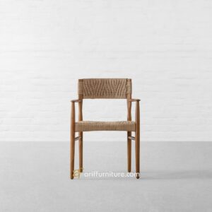 Kursi Cafe Retro Minimalis Kayu Jati Natural