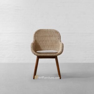 Kursi Makan Rotan Cafe Retro Minimalis