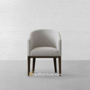 Kursi Makan Cafe Sofa Retro Cover Putih