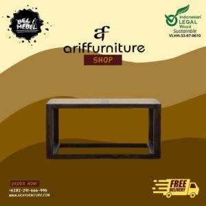 Meja Tamu Minimalis Coffe Table Kayu Jati