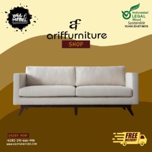 Bangku Sofa Tamu Retro Minimalis Kayu Jati