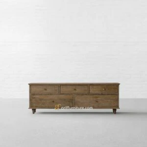 Bufet TV Retro Antik Kayu Jati Model Rustic