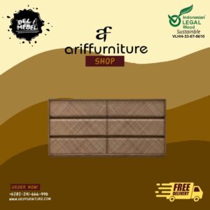 Bufet TV Retro Minimalis Model Persegi