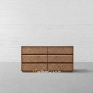 Bufet TV Retro Minimalis Model Persegi