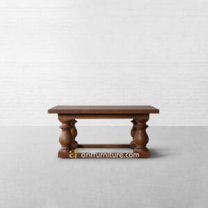 Cofee Table Meja Kopi Ruang Tamu Klasik Jati Solid
