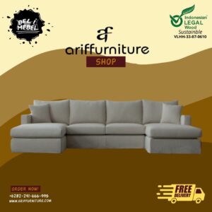 Furniture Sofa Minimalis Modern Selectional U Shaped