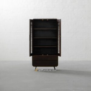 Lemari Pakaian Kayu Jati Retro Minimalis Terbaru