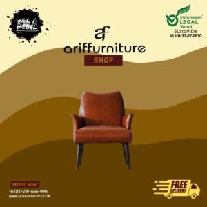 Kursi Single Sofa Modern Jok Kulit Armchair
