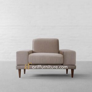 Kursi Sofa 1 Dudukan Modern Scandavian Kayu Jati