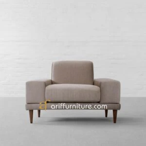 Kursi Sofa 1 Dudukan Modern Scandavian Kayu Jati