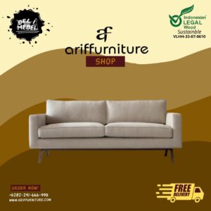 Kursi Sofa Minimalis Retro Kayu Jati