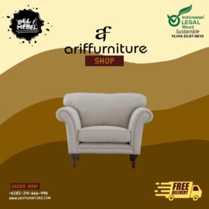 Kursi Sofa Retro Minimalis Terbaru Single Seater