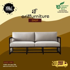 Kursi Sofa Rotan Gaya Minimalis Vintage