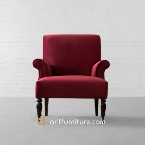 Kursi Tamu Jati Vintage New Design Velvet Rose
