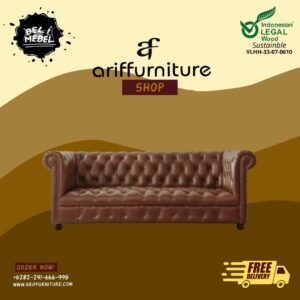 Kursi Tamu Sofa Chesterfield Couch Model 3D