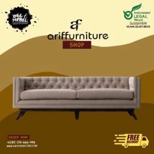 Kursi Tamu Sofa Kayu Jati Minimalis Modern
