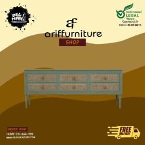 Lemari Laci Bufet TV Retro Minimalis New Design