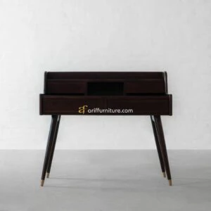 Meja Belajar Kayu Jati Model Laci Minimalis Retro