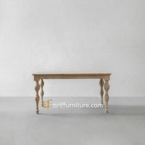 Meja Makan Retro Modern Kayu Jati Terbaru