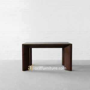 Meja Makan Simple Minimalis Modern Jati Solid