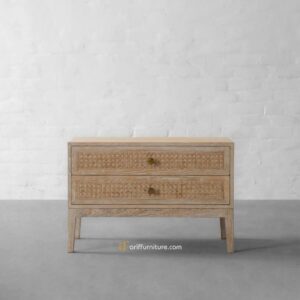 Meja Nakas Minimalis Serbaguna Kayu Jati Rustic