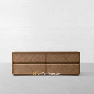 Bufet TV Retro Minimalis Persegi Panjang