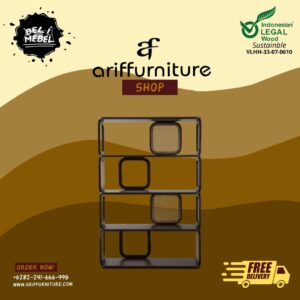 Rak Buku Kayu Terbaru Desain Minimalis Modern