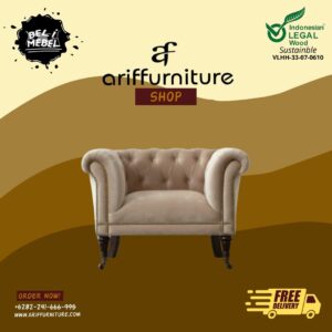 Sofa Chesterfield Ruang Tamu Modern Minimalis