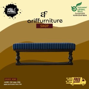 Sofa Kamar Tidur Bed Stool Klasik Bench Kayu Jati