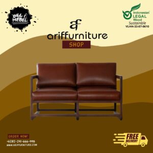 Sofa Minimalis Vintage Ruang Tamu Kayu Jati