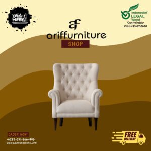 Sofa Modern Wingchair Minimalis Retro Single Seater