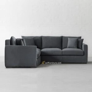 Sofa Sudut Modern Minimalis Misty Grey L Shaped