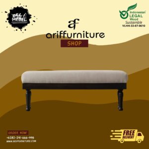 Stool Retro Jati Minimalis Model Panjang Terbaru