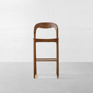 Kursi Bar Cafe Retro Minimalis Sandaran Lengkung