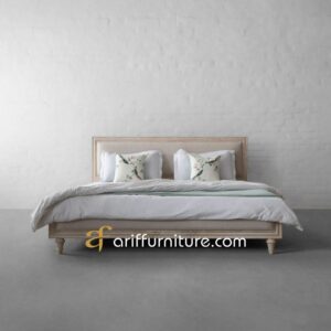 Ranjang Tempat Tidur Jok Rangka Kayu Jati Rustic
