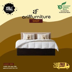 Tempat Tidur Kayu Jati Modern Sederhana Terbaru