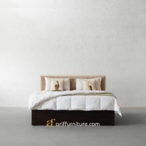 Tempat Tidur Kayu Jati Modern Sederhana Terbaru