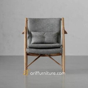 Kursi Santai Teras Kayu Jati Natural Modern