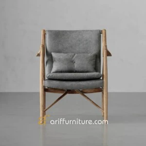 Kursi Santai Teras Kayu Jati Natural Modern