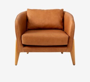 Sofa Santai Single Seater Armchair Kulit Oscar