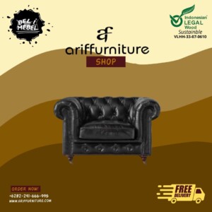 Sofa Tamu Modern Design Seri Black Oscar