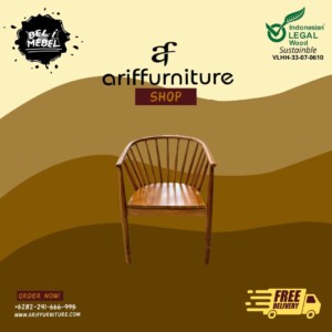 Dining Chair Kursi Cafe Resto Makan Kayu Jati