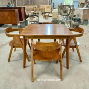 Set Meja Kursi Cafe Murah Kayu Jati Model Terbaru